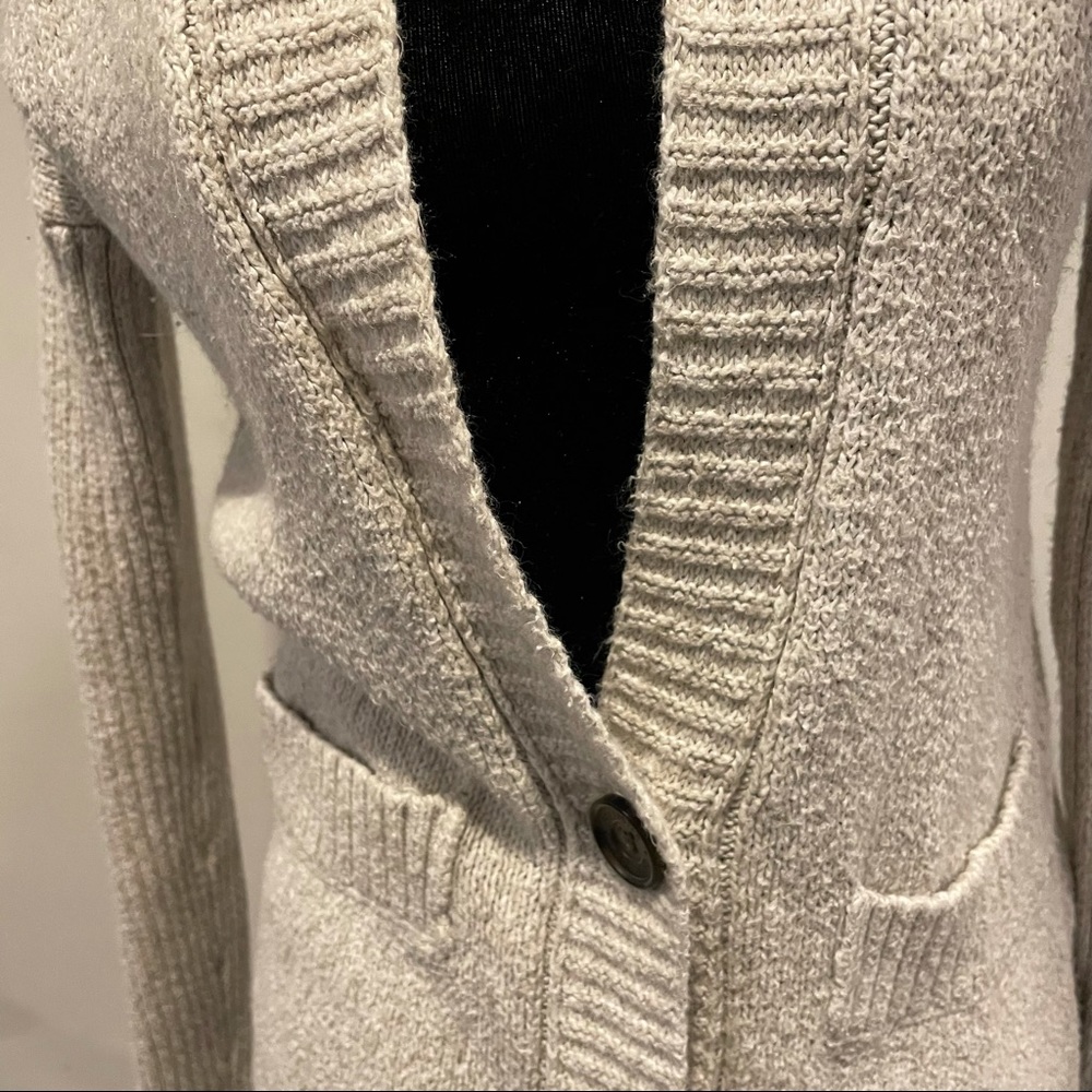 Hollister Knit Cardigan- Oatmeal XS - Picture 6 of 12